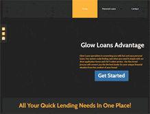 Tablet Screenshot of glowloans.com